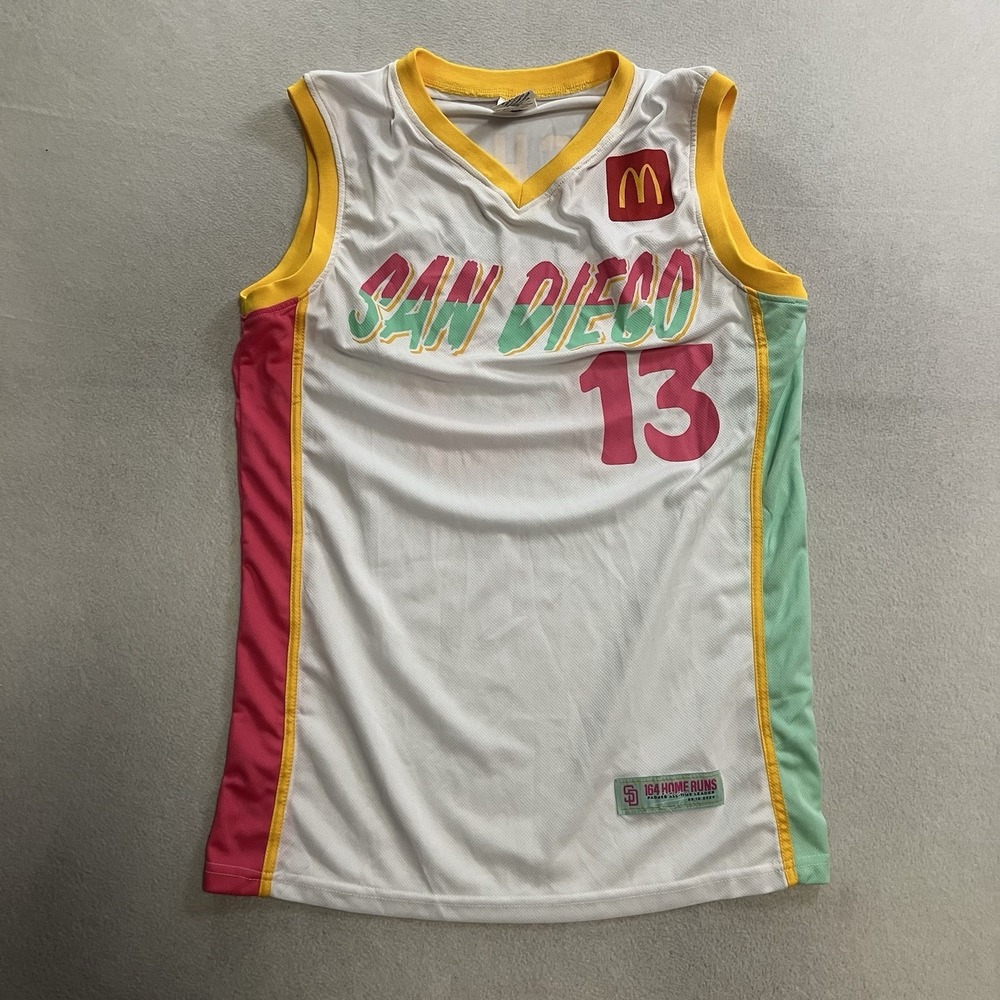 MLB San Diego Padres Manny Machado #13 City Connect Basketball Jersey Size M